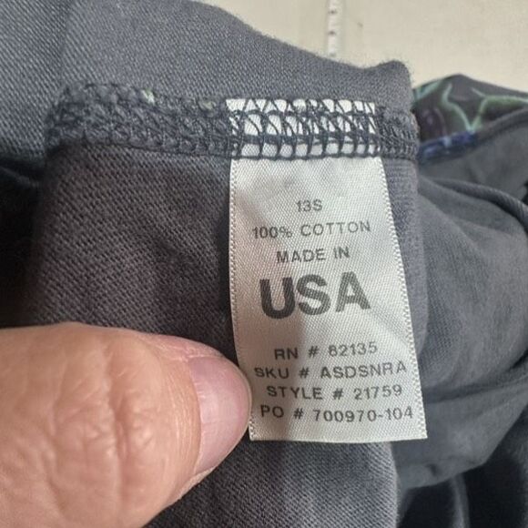 Fresh Produce Fish Print‎ Midi DRESS Small Gray Blue Coastal Tropical Resort - Picture 11 of 14